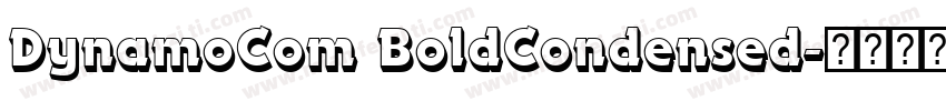 DynamoCom BoldCondensed字体转换
